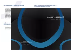 creer modele en ligne depliant 2 volets  4 pages  web design noir fond noir bleu MIFBE78712