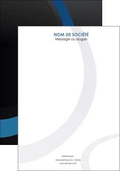 creer modele en ligne flyers web design noir fond noir bleu MIFBE78724