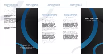 personnaliser modele de depliant 4 volets  8 pages  web design noir fond noir bleu MIFBE78726
