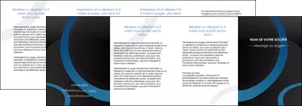 imprimer depliant 4 volets  8 pages  web design noir fond noir bleu MIFBE78728