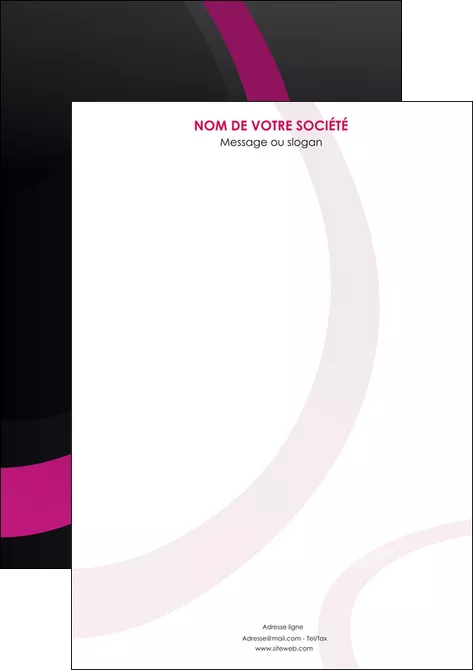 modele affiche web design noir fond noir violet MLGI79040