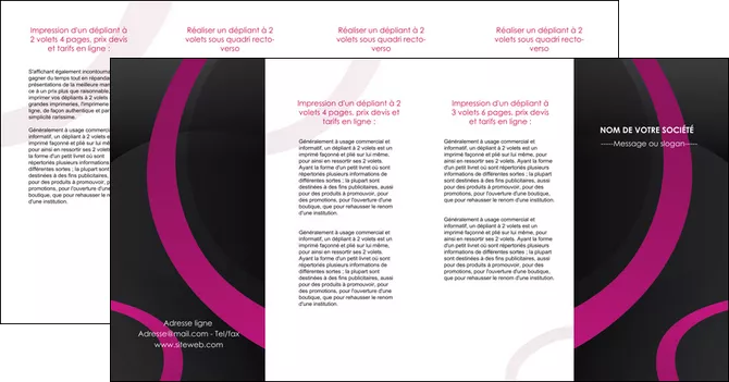 imprimerie depliant 4 volets  8 pages  web design noir fond noir violet MLGI79050