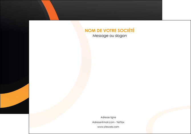 modele en ligne affiche web design noir orange texture MLIP79106