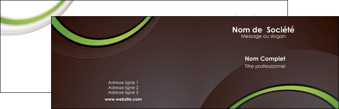 modele carte de visite web design noir fond noir vert MIF79230