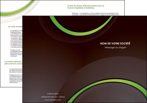 creation graphique en ligne depliant 2 volets  4 pages  web design noir fond noir vert MIFLU79262