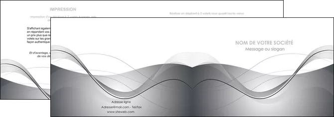 imprimer depliant 2 volets  4 pages  web design gris fond gris texture MLGI79446