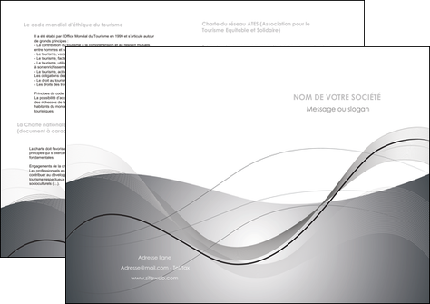 faire modele a imprimer depliant 2 volets  4 pages  web design gris fond gris texture MLIP79470