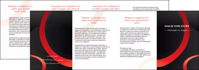 realiser depliant 4 volets  8 pages  web design rouge rond abstrait MLGI79700