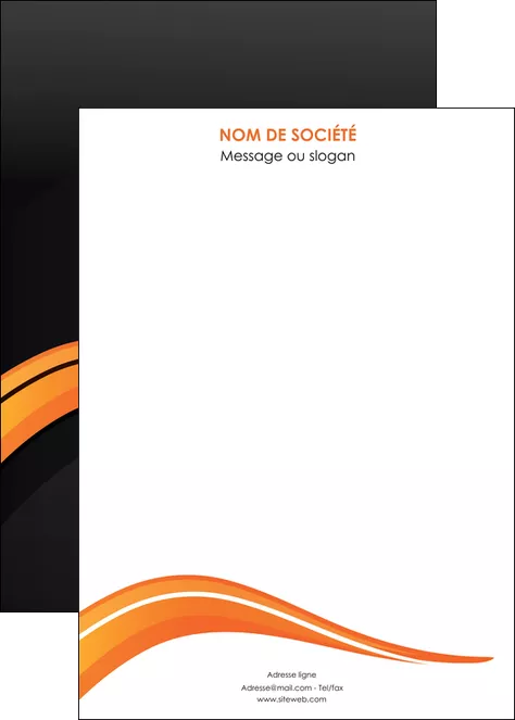 personnaliser modele de affiche web design orange gris couleur froide MLGI80446