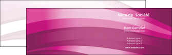 personnaliser modele de carte de visite web design rose rose fuschia couleur MIFCH80514