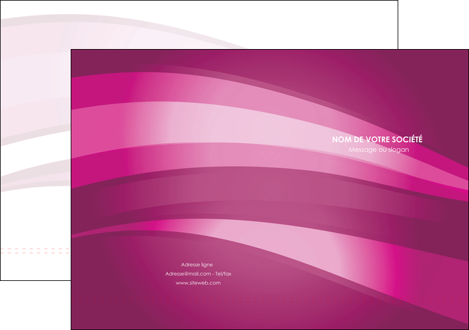 personnaliser maquette pochette a rabat web design rose rose fuschia couleur MIS80518