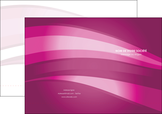 imprimerie pochette a rabat web design rose rose fuschia couleur MIFCH80520