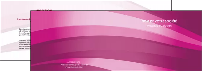 creer modele en ligne depliant 2 volets  4 pages  web design rose rose fuschia couleur MID80522