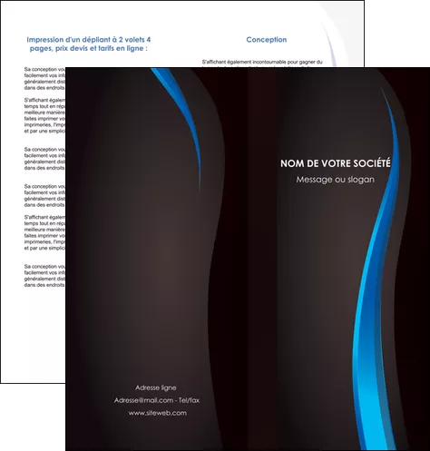 imprimerie depliant 2 volets  4 pages  web design gris fond gris fond MLGI80832