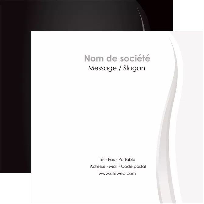 impression flyers web design gris fond gris simple MLGI81156