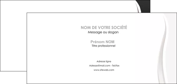 cree carte de correspondance web design gris fond gris simple MLIGLU81162