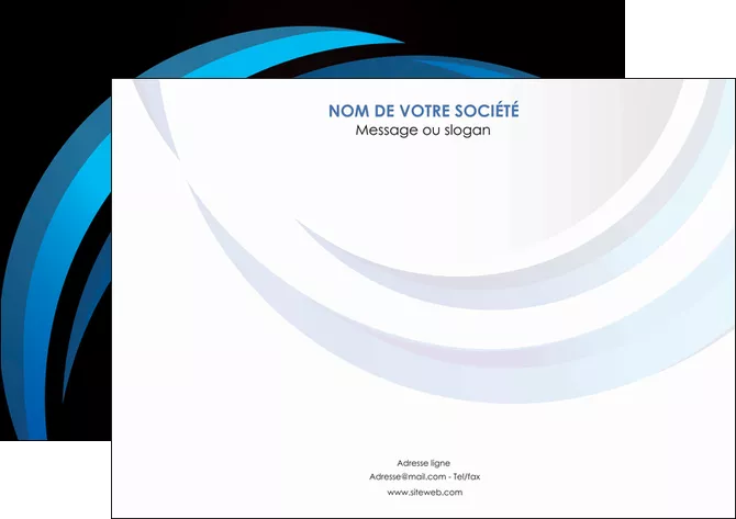 realiser affiche web design bleu couleurs froides abstrait MLGI81302