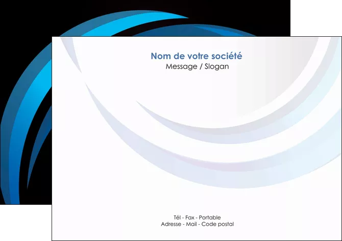 maquette en ligne a personnaliser flyers web design bleu couleurs froides abstrait MLGI81304