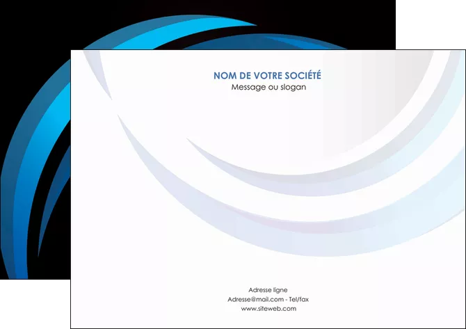 exemple flyers web design bleu couleurs froides abstrait MLGI81314