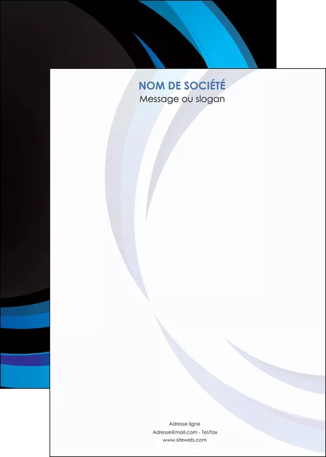 creation graphique en ligne affiche web design bleu couleurs froides abstrait MLGI81346