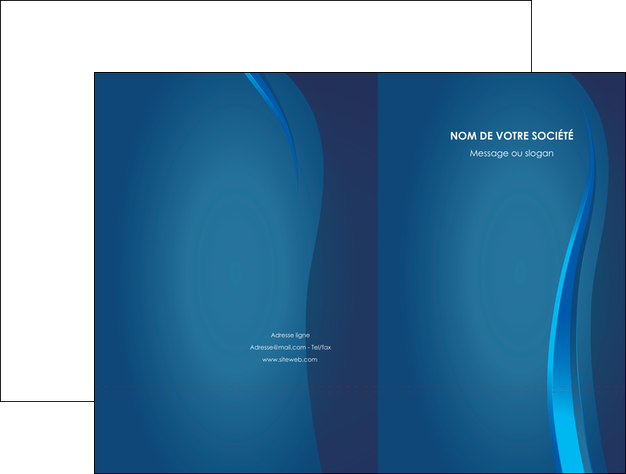 modele en ligne pochette a rabat web design bleu couleurs froides fond bleu MLGI81604