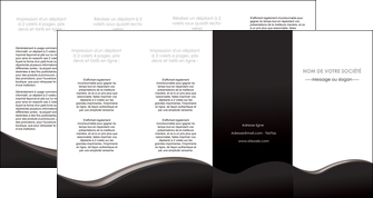 exemple depliant 4 volets  8 pages  web design noir blanc fond noir MLGI81936