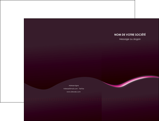 creation graphique en ligne pochette a rabat web design violet noir fond noir MIFBE81968