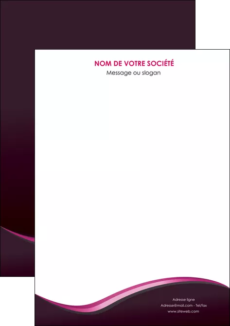 modele affiche web design violet noir fond noir MLGI81974