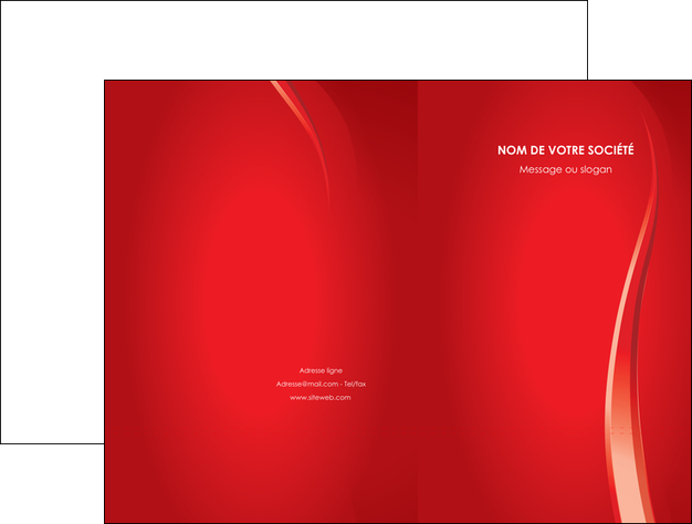 creer modele en ligne pochette a rabat web design rouge couleur colore MLGI82320