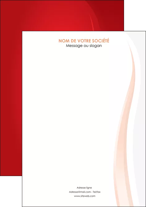 personnaliser modele de flyers web design rouge couleur colore MLGI82332