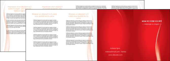 imprimer depliant 4 volets  8 pages  web design rouge couleur colore MLIP82336