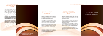 personnaliser modele de depliant 4 volets  8 pages  bijouterie marron fond marron orange MLGI83788