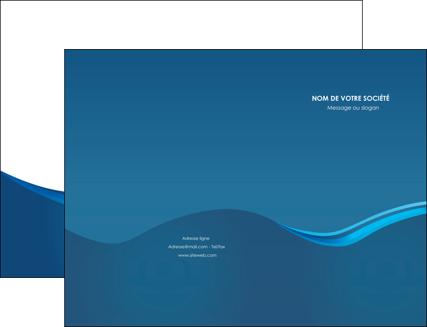 maquette en ligne a personnaliser pochette a rabat web design bleu fond bleu bstrait MLGI84232