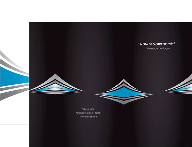 exemple pochette a rabat web design abstrait arriere plan bande MIFLU84402