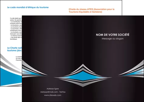 impression depliant 2 volets  4 pages  web design abstrait arriere plan bande MLGI84406