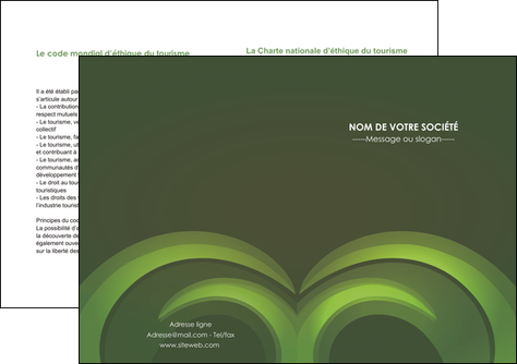 modele depliant 2 volets  4 pages  espaces verts texture contexture abstrait MIDCH85468