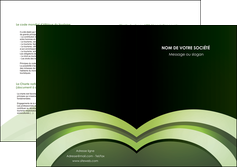 imprimerie depliant 2 volets  4 pages  web design vert vert fonce texture MLGI85744