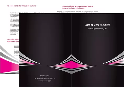 imprimerie depliant 2 volets  4 pages  restaurant menu restaurant liste menu rose MIFLU86472