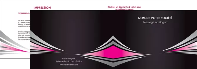exemple depliant 2 volets  4 pages  restaurant menu restaurant liste menu rose MLIGLU86476