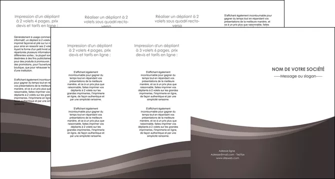 faire modele a imprimer depliant 4 volets  8 pages  web design texture contexture structure MLIGLU86804