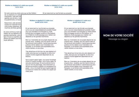 impression depliant 3 volets  6 pages  web design texture contexture structure MIFCH86992