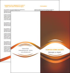 cree depliant 2 volets  4 pages  web design texture contexture structure MLGI87808