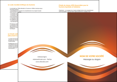 realiser depliant 2 volets  4 pages  web design texture contexture structure MLGI87820