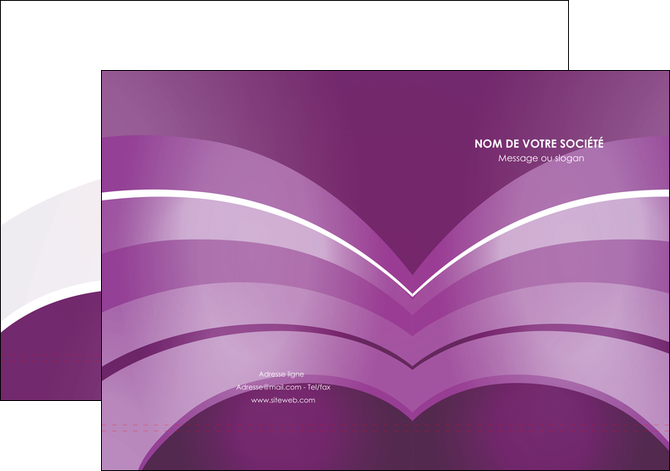 exemple pochette a rabat web design abstrait violet violette MLGI88348