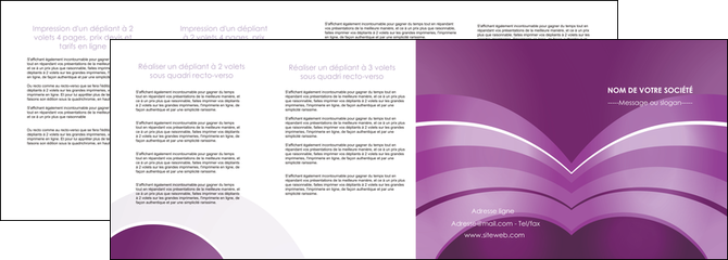 personnaliser maquette depliant 4 volets  8 pages  web design abstrait violet violette MLGI88362