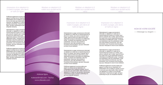 imprimerie depliant 4 volets  8 pages  web design abstrait violet violette MLGI88366