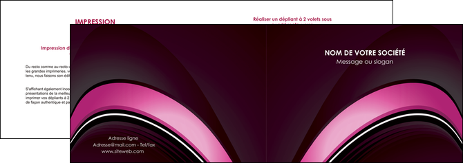 impression depliant 2 volets  4 pages  web design texture contexture structure MLIP88646