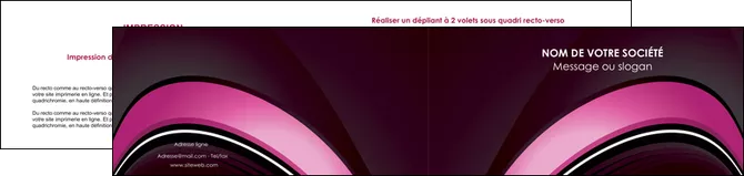 realiser depliant 2 volets  4 pages  web design texture contexture structure MIFBE88666