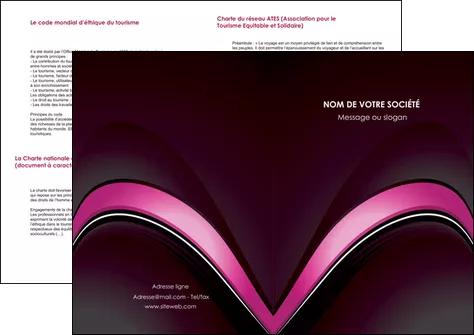 modele depliant 2 volets  4 pages  web design texture contexture structure MLGI88670