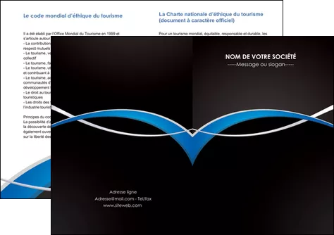 faire depliant 2 volets  4 pages  reseaux texture contexture structure MLGI90878